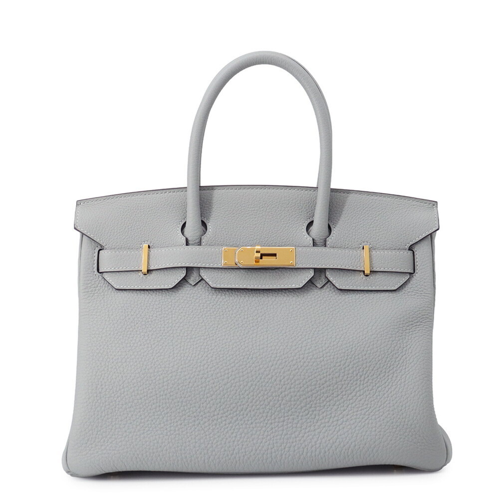 Hermes Birkin 30 Blue Glacier Togo T stamp HERMES handbag women's